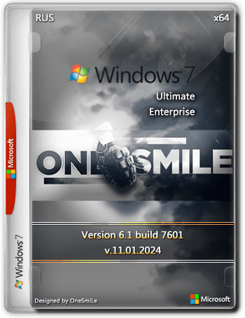 Windows 7 SP1 x64 Rus by OneSmiLe [11.01.2024]