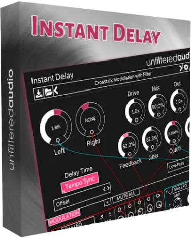 Unfiltered Audio - Instant Delay 1.3.0 VST, VST3, AAX RePack by TeamCubeadooby [En]