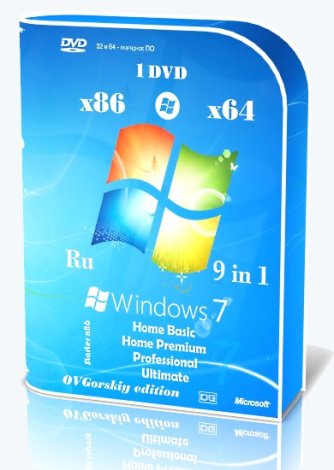 Microsoft® Windows® 7 SP1 x86/x64 Ru 9 in 1 Update 04.2023 by OVGorskiy 1DVD