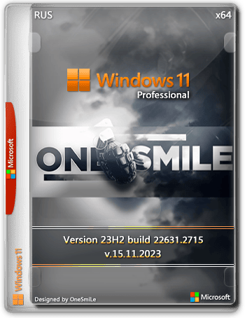 Windows 11 x64 by OneSmiLe [22631.2715] (2023) Русский